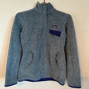 Patagonia Women’s XS 1/4 Snap Blue Fleece Pullover Jacket